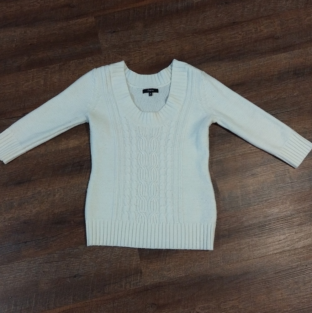 Express cream sweater